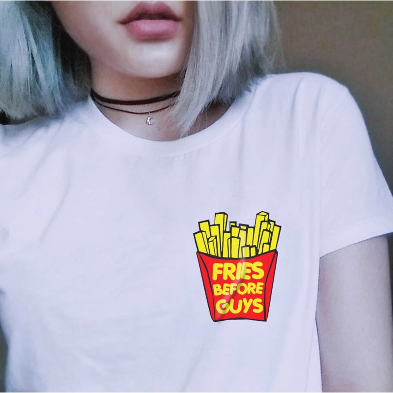 Tricou damă Fries before Guys